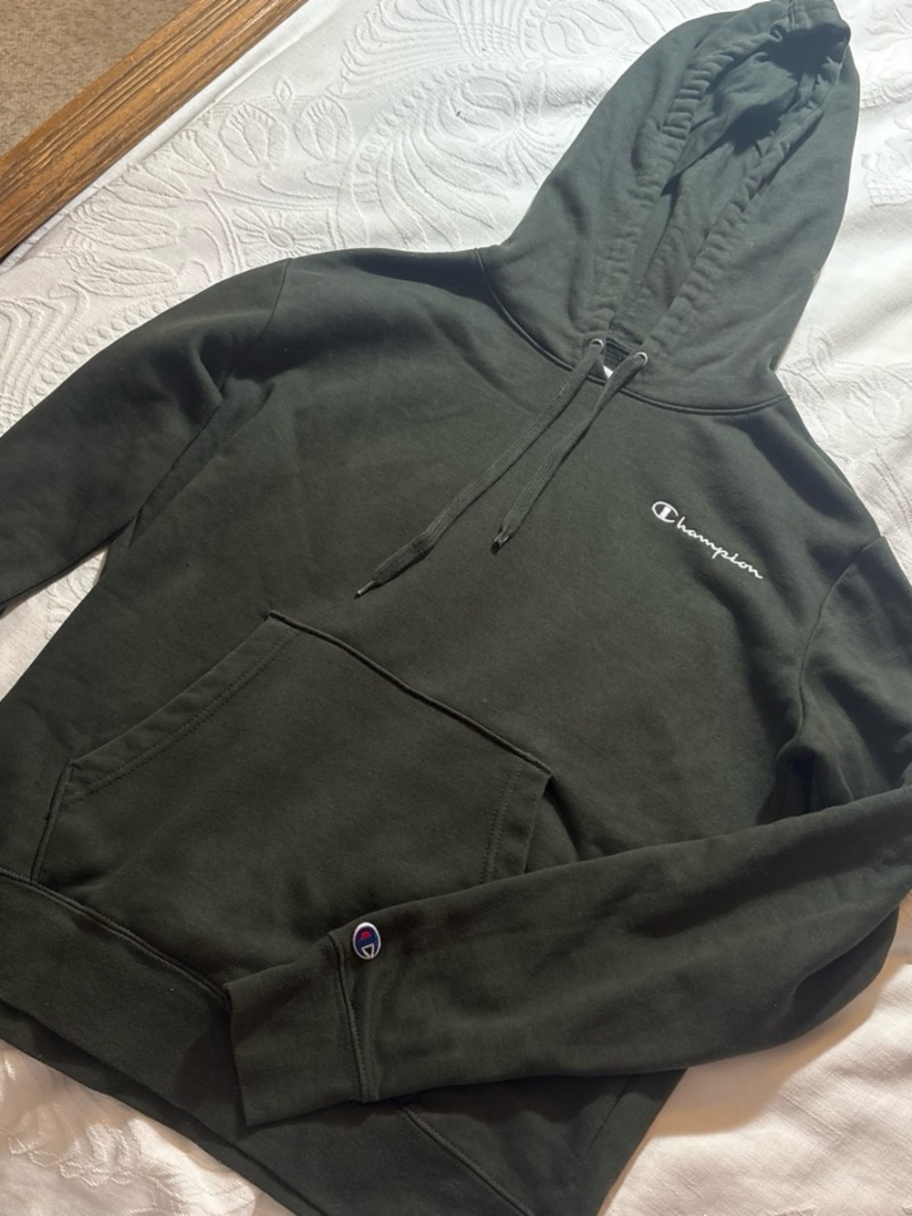 Champion dark green hoodie
